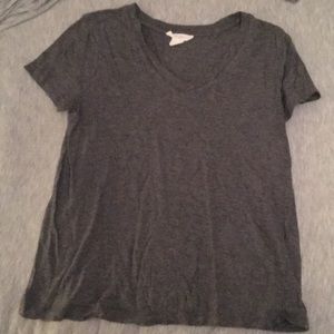 grey v neck